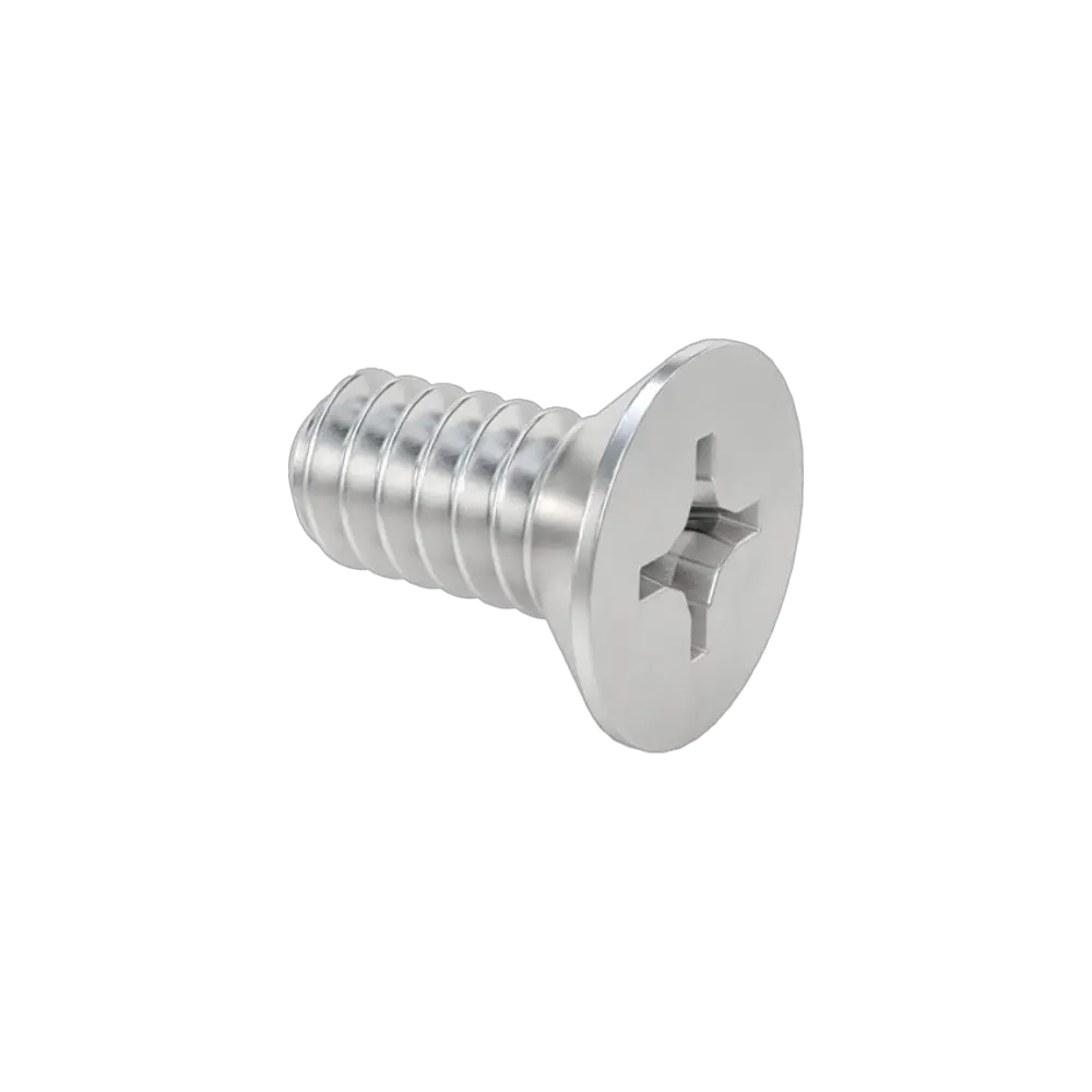 Flat Head Philips 4-40x1/4 (Al)
